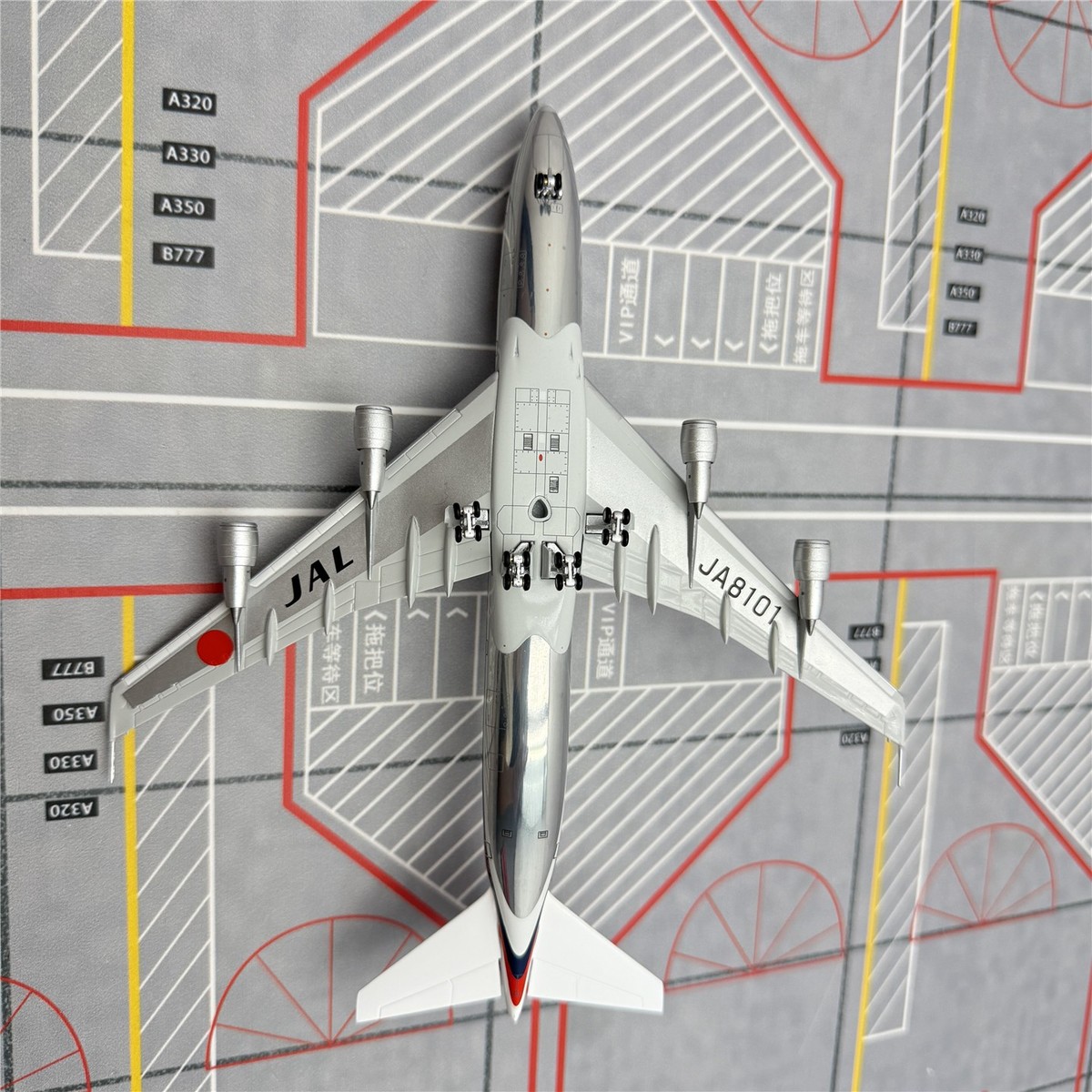 HX Models 1/400 JAL Aviation B747-100 JA8101 Alloy Aircraft Model