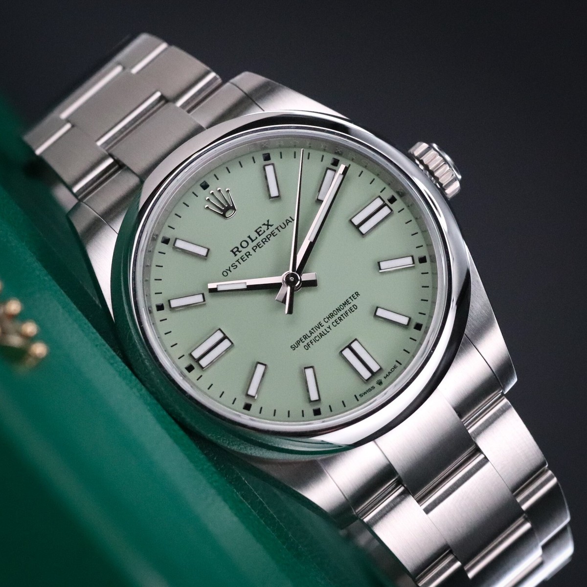 Rolex Oyster Perpetual 41 [2025 NEW] Pistachio Stainless Steel