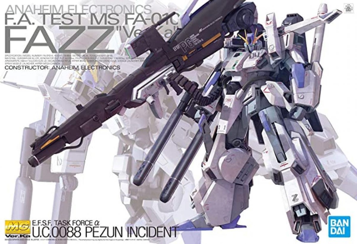 MG Mobile Suit Gundam Sentinel FAZZ Ver.Ka 1/100 Model kit Hajime