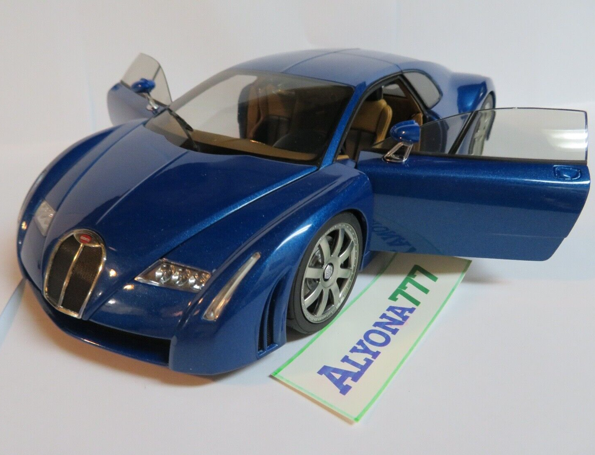 AUTOart 1/18 Bugatti Chiron EB 18.3 Concept Car Blue DIECAST CAR