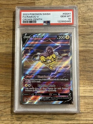 GRADED PSA 10 2023 Pokemon SWSH FA/Raikou V Crown Zenith #GG41 | eBay