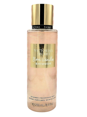 VICTORIA'S SECRET BARE VANILLA SHIMMER FRAGRANCE BODY MIST SPRAY