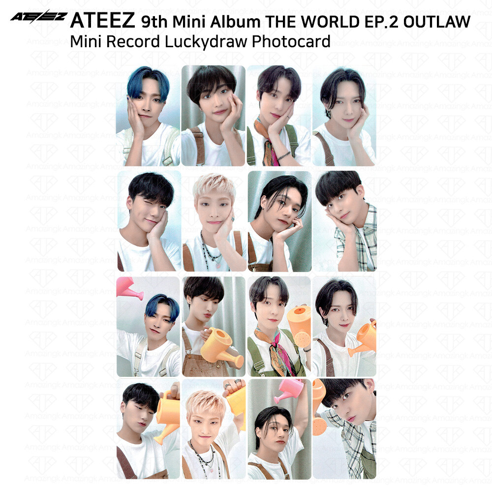 ATEEZ 9th Mini Album THE WORLD EP.2 OUTLAW Lucky Draw Photocard