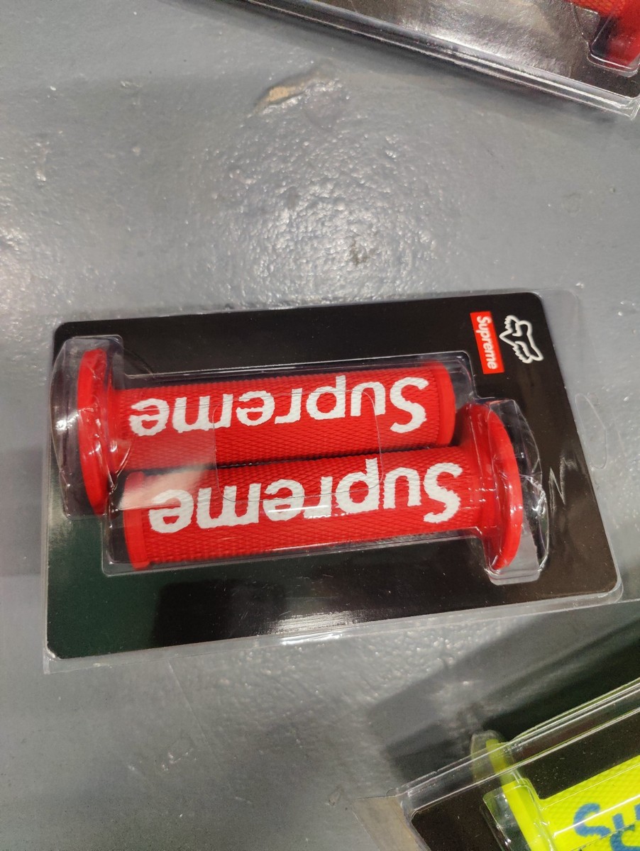 Supreme Fox Racing Moto Hand Grips SS18 Red Authentic | eBay