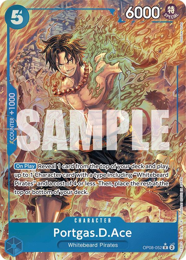 Portgas.D.Ace (Parallel) OP08-052 Two Legends Foil for sale online