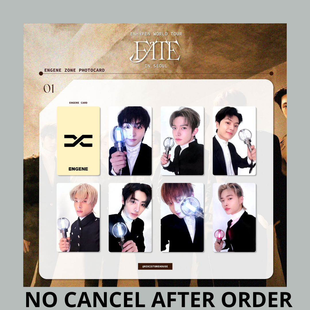 ENHYPEN WORLD TOUR FATE IN SEOUL DARK MOON ENGENE ZONE PHOTOCARD