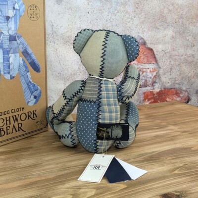 Ralph Lauren RRL Patchwork Design Limited Bear H 16.5 x W 8.6 x D