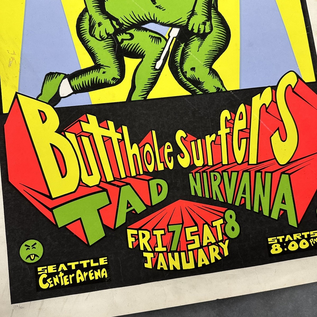 Nirvana Butthole Surfers Tad Poster Lee Bolton Signed Numbered