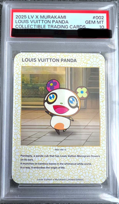 PSA 10 Louis Vuitton Takashi Murakami Panda Trading Card 002