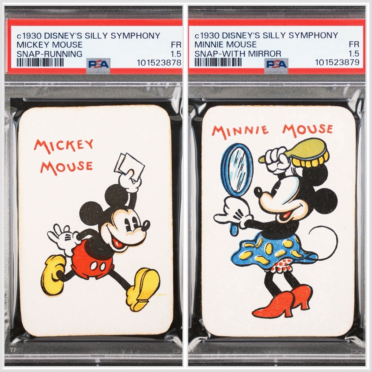 MICKEY MOUSE + MINNIE MOUSE c 1930 DISNEY Silly Symphony PSA