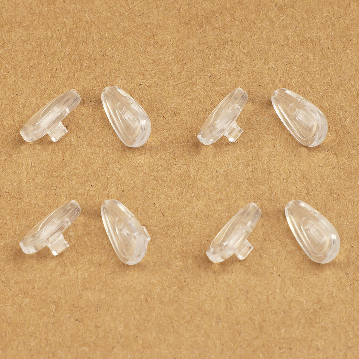 4 Pairs Clear Replacement Nose Pads Piece for Oakley Wiretap 2.0