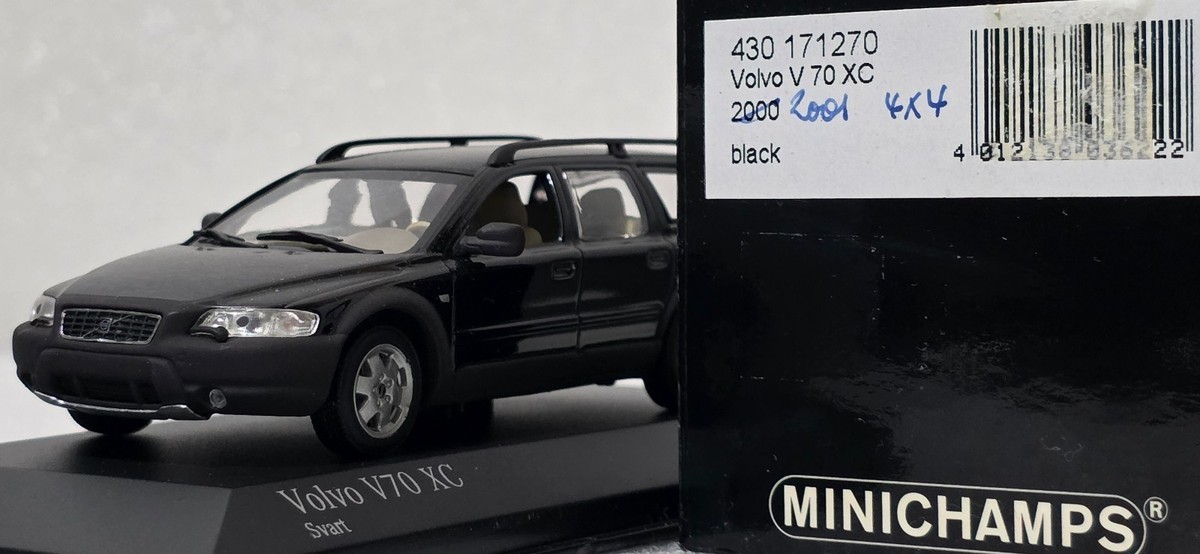 Volvo V70 XC Cross Country 2000 Black 1:43 Minichamps 430171270