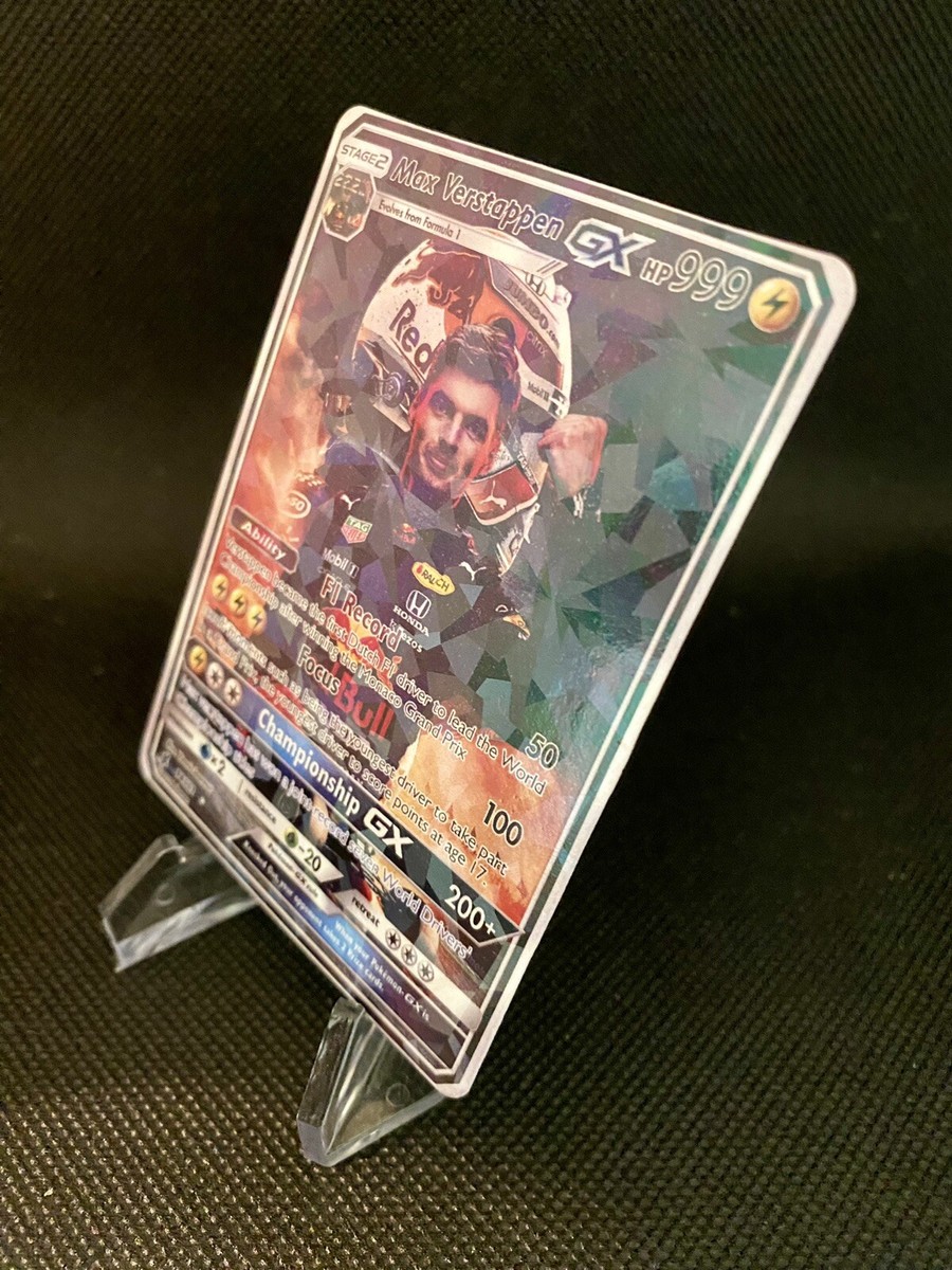 Max Verstappen F1 GX Pokemon Custom Sapphire Art Card. | eBay