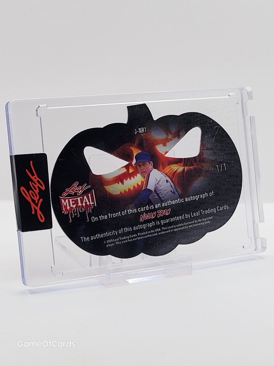 2025 Leaf Metal Halloween NOLAN RYAN Auto Autograph 1/1 - JACK-O
