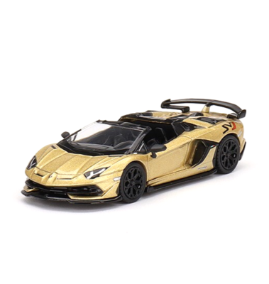 MINI GT 363 Lamborghini Aventador SVJ Roadster Oro Elios 1:64
