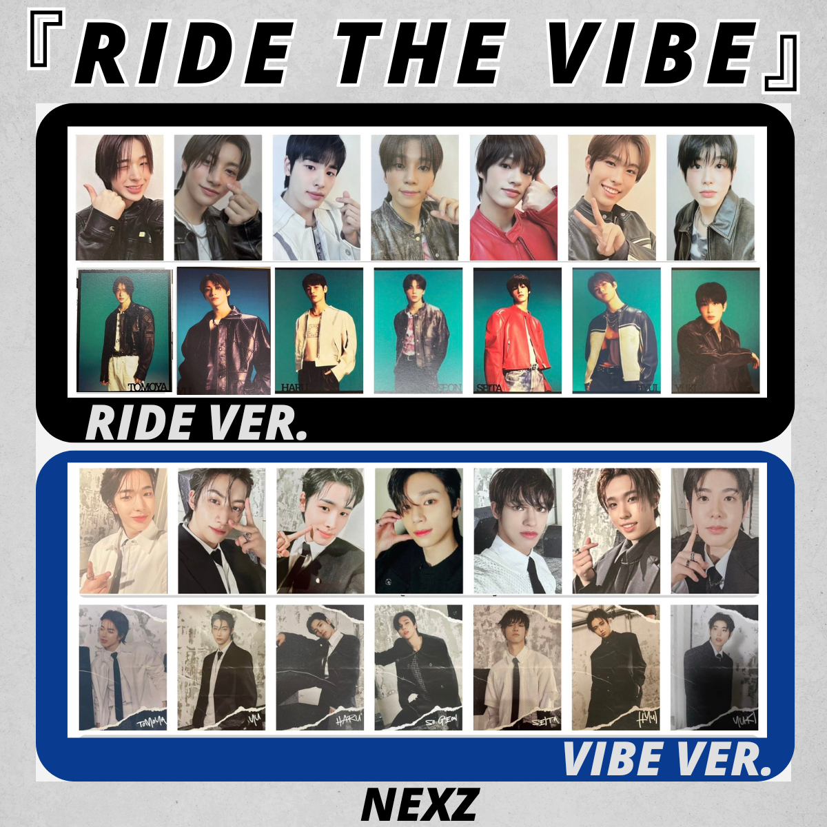 NEXZ RIDE THE VIBE 1st Single Album KOREA Photo card Official PC