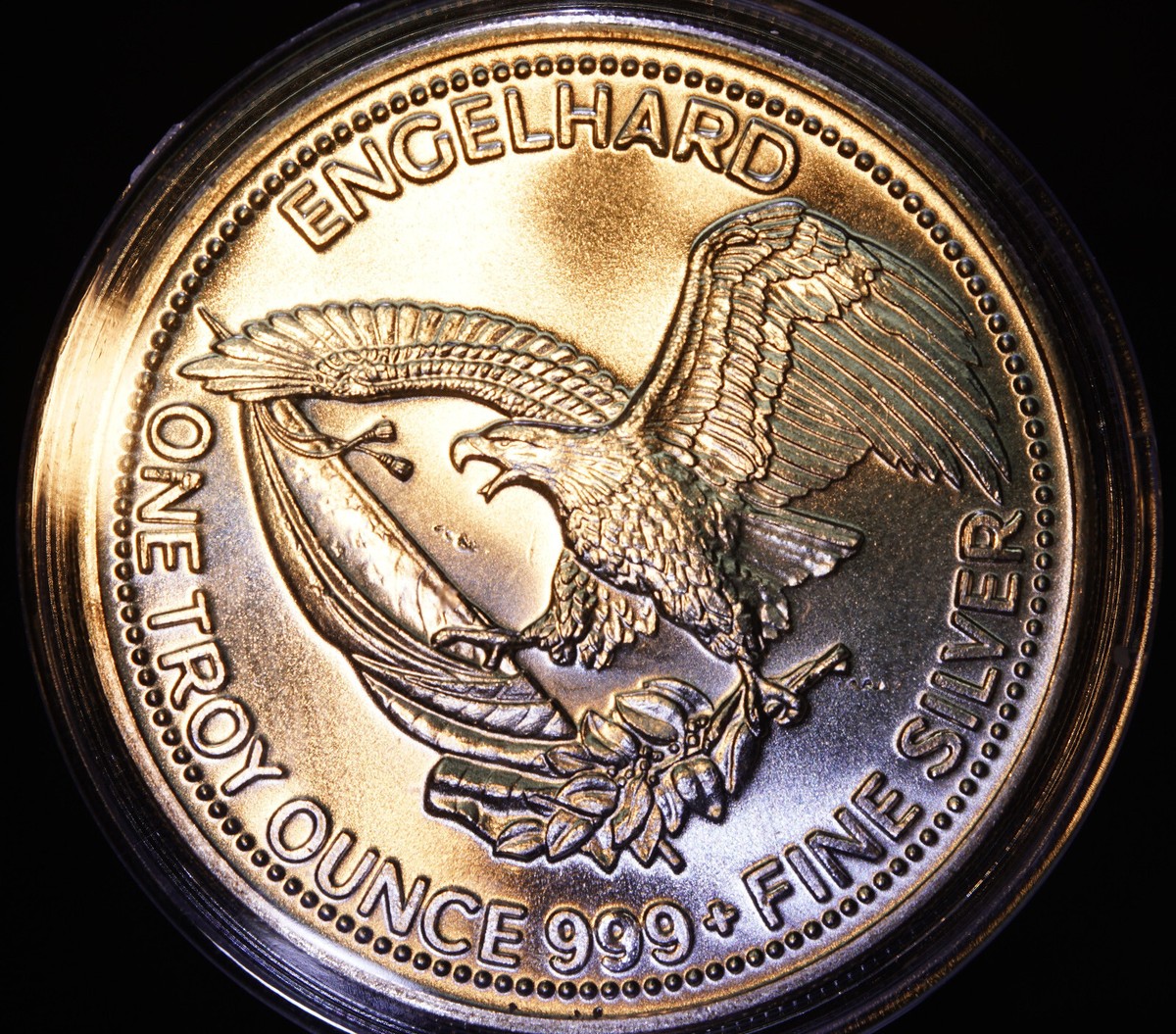 1985 or 1986 Englehard American Prospector 1oz 999 FINE Silver