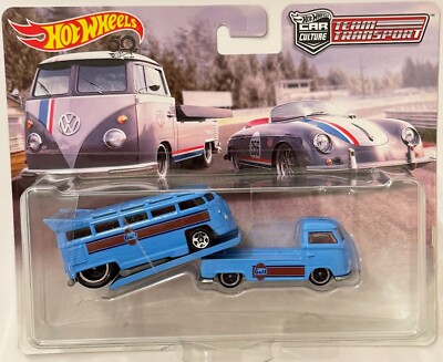 VW 21 Window Drag Bus Custom Hot Wheels Team Transport GULF RACING