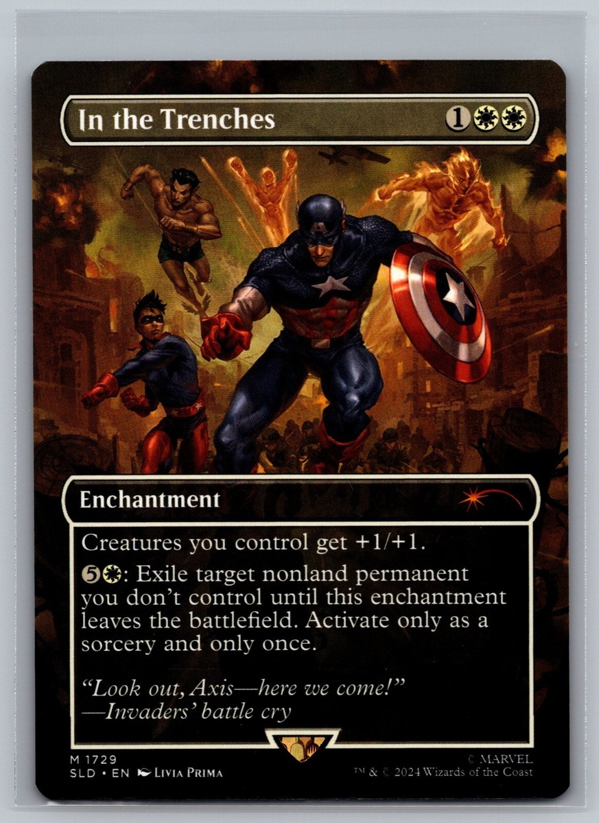 In the Trenches 1729 Magic the Gathering MTG Secret Lair Marvel