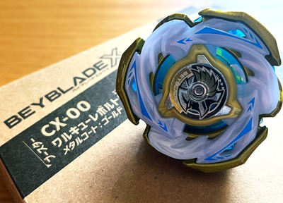 BEYBLADE X CX-00 Valkyrie Bolt S4-70V Takara Tomy Metal Cord Gold