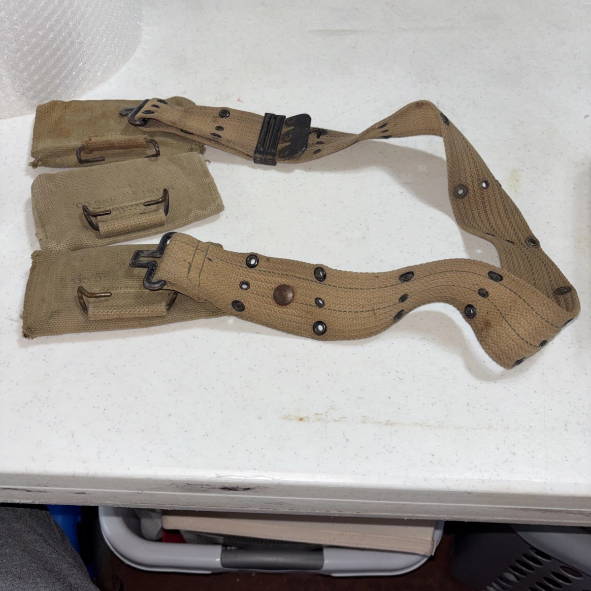 Wwii Army Belt In Original Ww Ii Us Field Gear & Equipment for