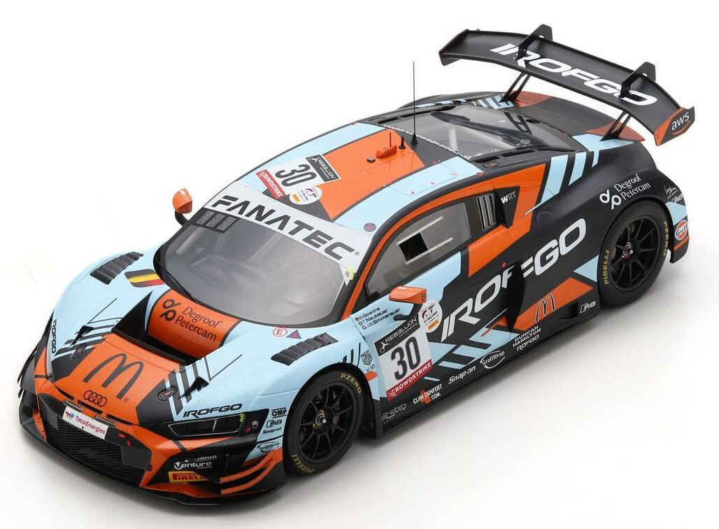 1:18 Audi R8 LMS GT3 Winner Silver Cup class 24H Spa 2022 SPARK