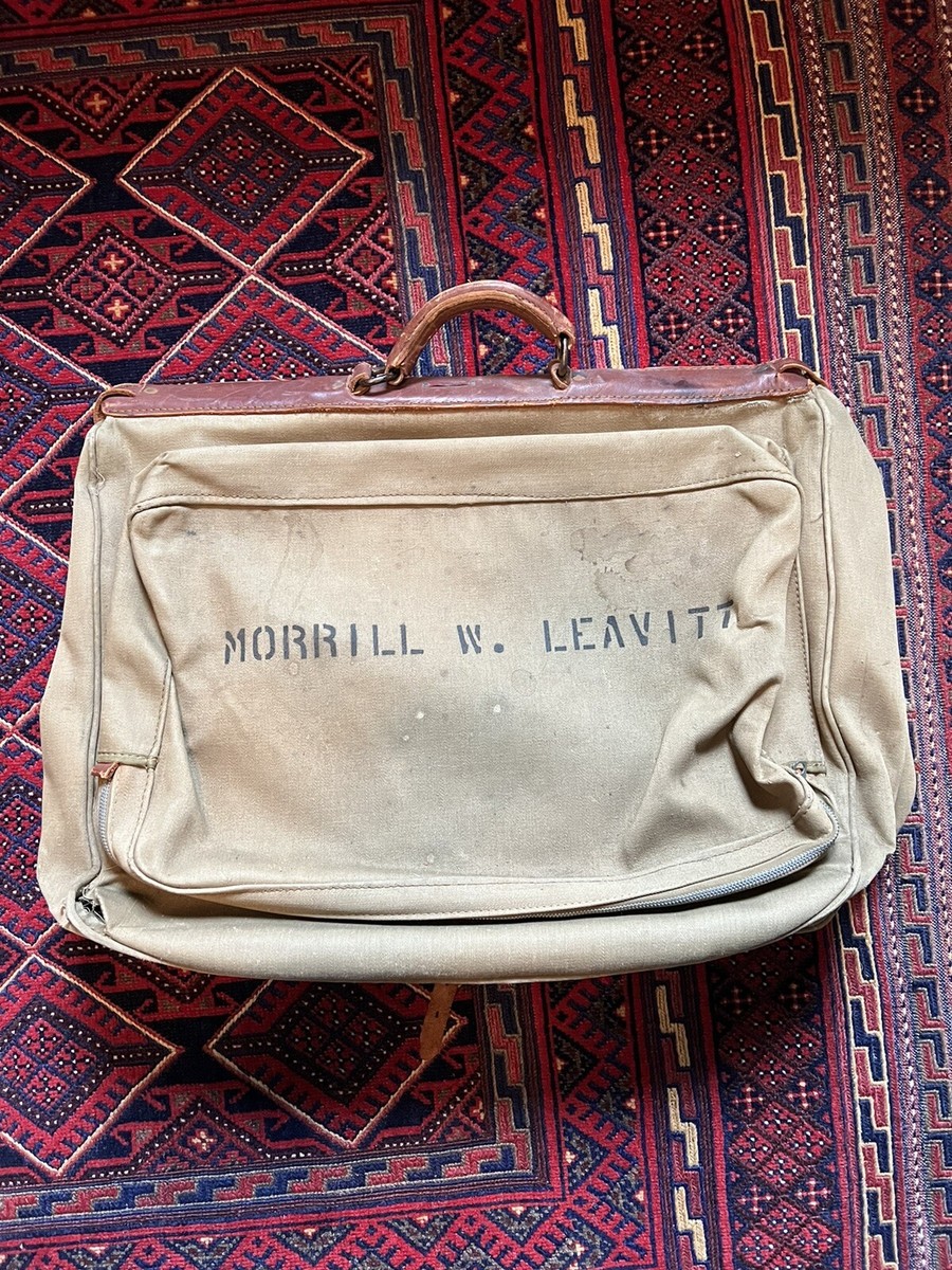WWII U.S. Army Officer Travel Garment Bag With stencil | eBay