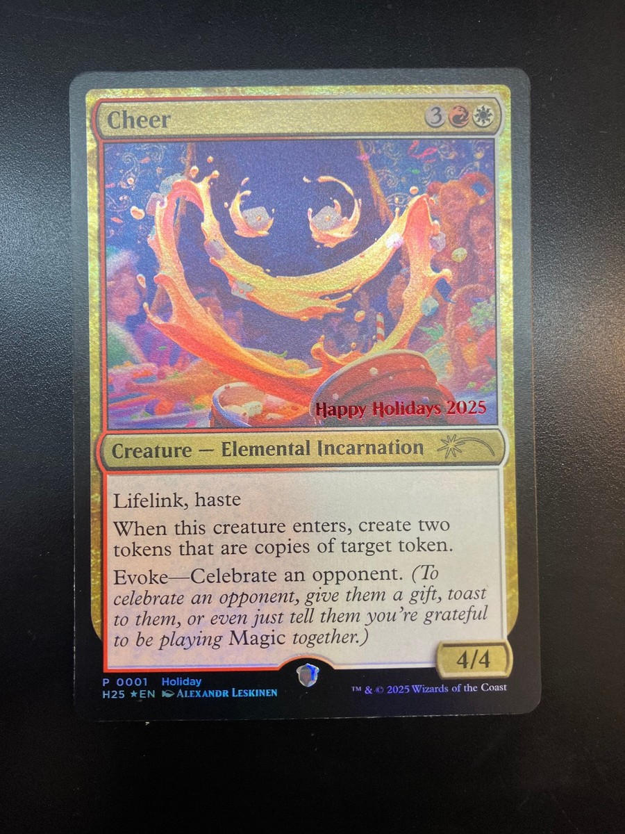 Cheer MTG 2025 Holiday Promo card | eBay