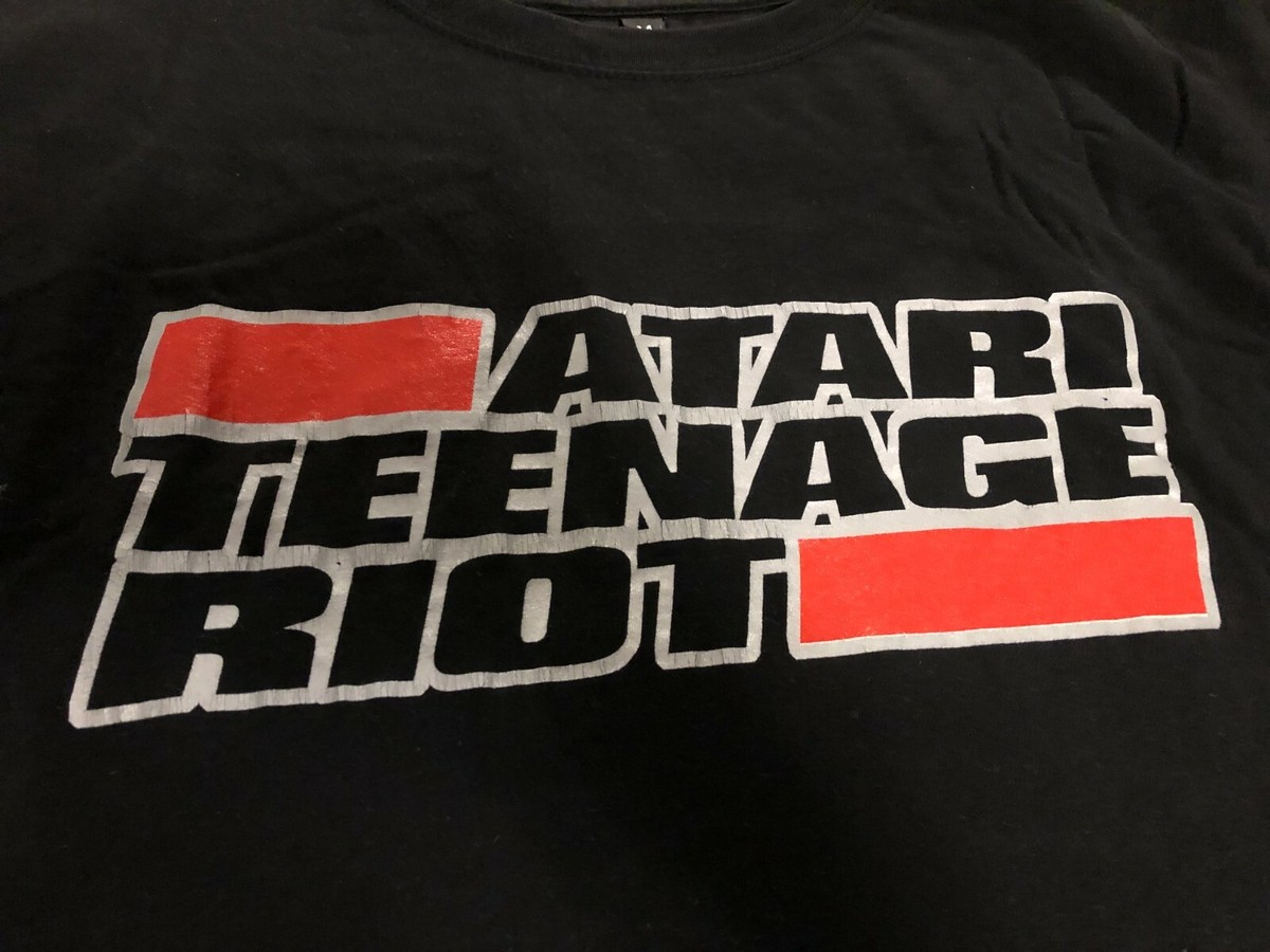 VINTAGE ATARI TEENAGE RIOT SHIRT OFFICIAL STORE HELLISH VORTEX