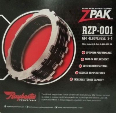 RAYBESTOS ZPak™ Z-Pak Pack RZP-001 TH700R4 TH700 700 4L60E 1988-On