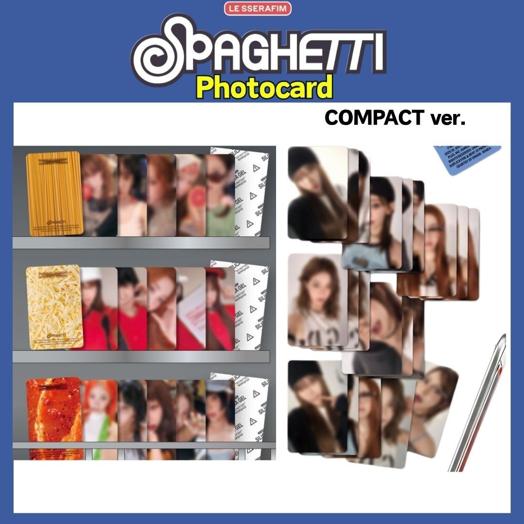 LE SSERAFIM 'SPAGHETTI' 1st Single Official Photocard COMPACT ver