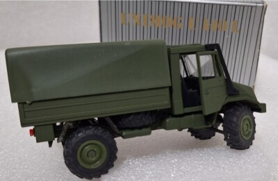 5) Mercedes-Benz UNIMOG U140 L 1993 Army Green 1:43 NZG SUPERB