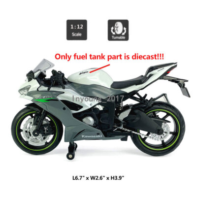 1:12 Kawasaki Ninja ZX-6R 2023 Motorcycle Model Diecast Toy