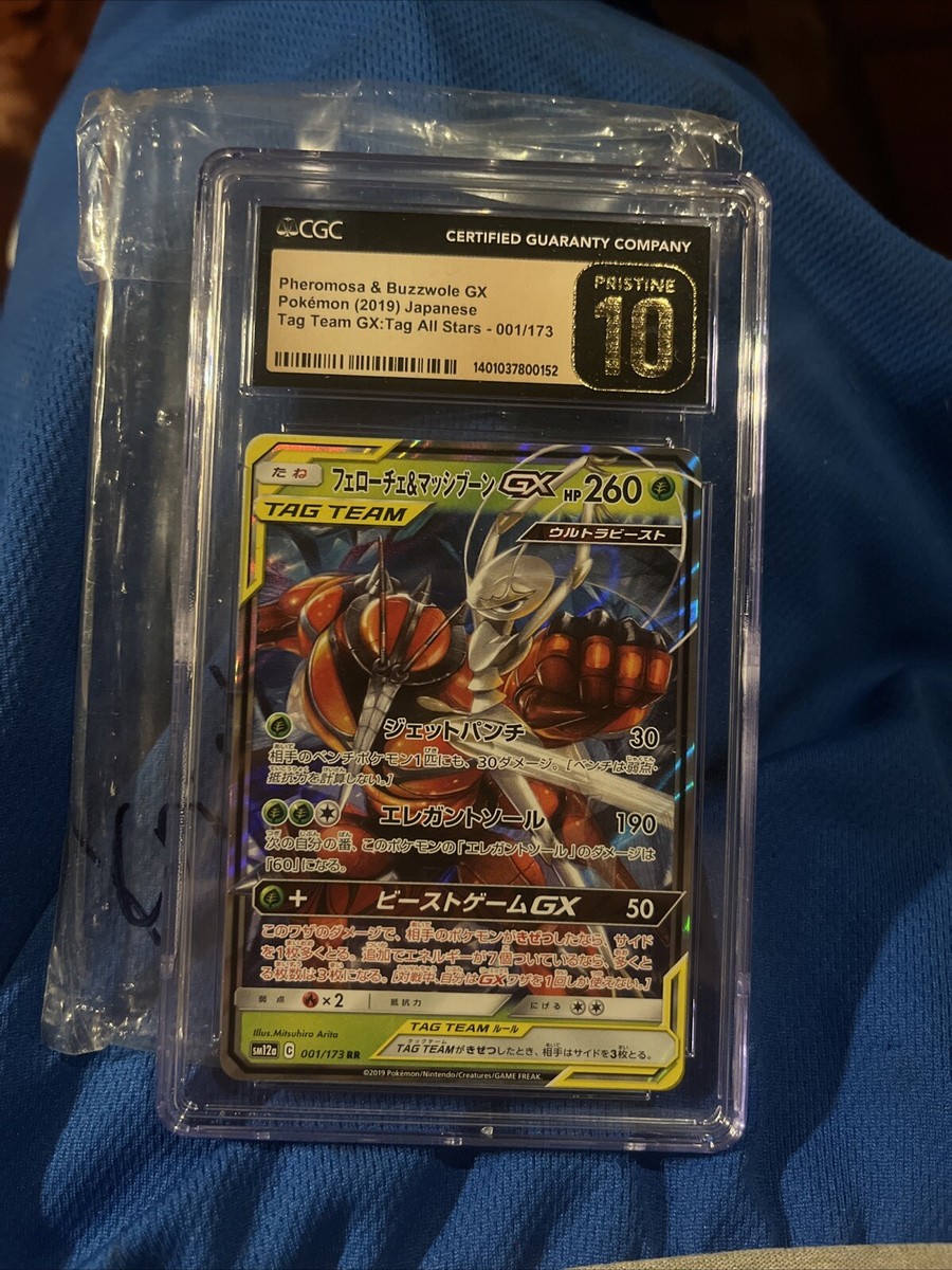 Pheromosa & Buzzwole GX 001/173 Japanese Pokemon Card Tag Team All