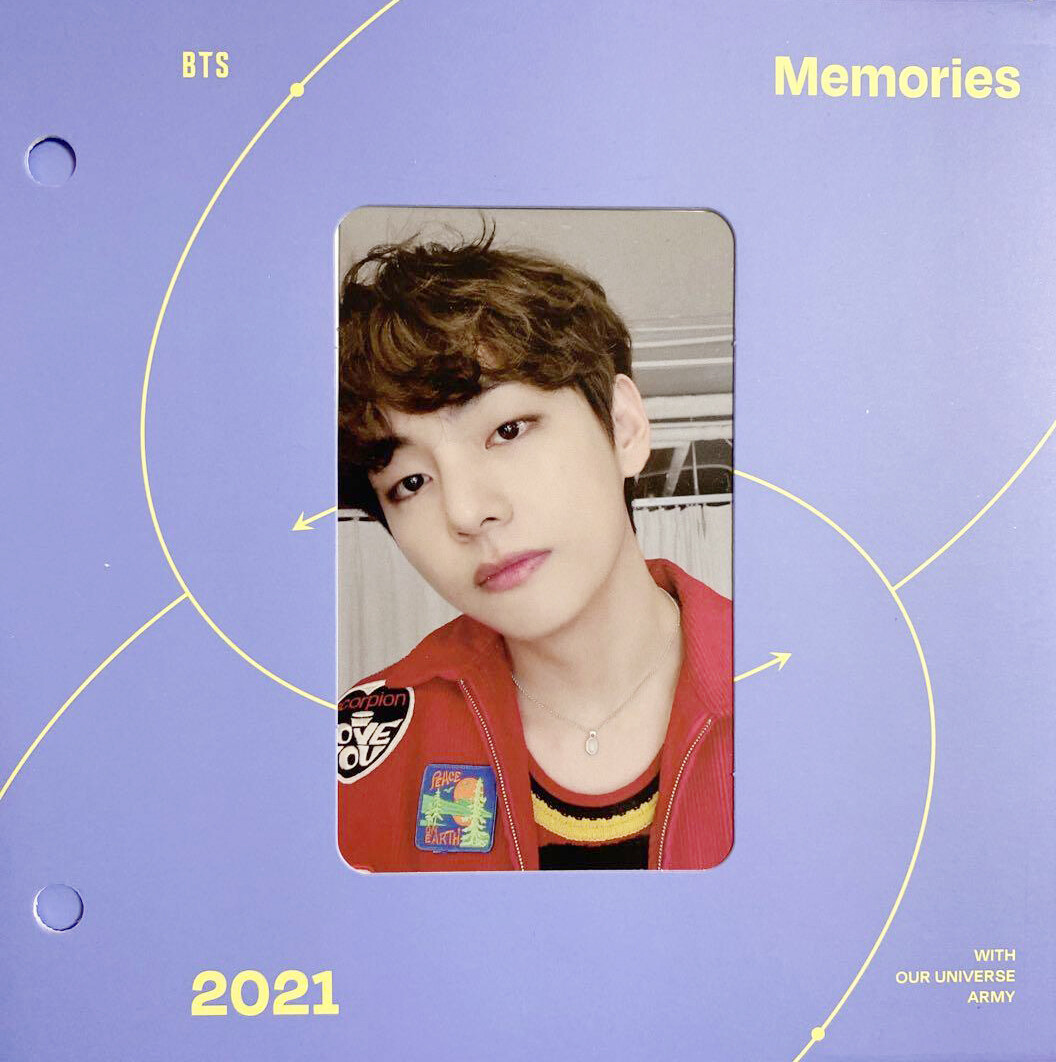 BTS Memories of 2021 Blu-ray Photo card JUNGKOOK V JIMIN JIN SUGA