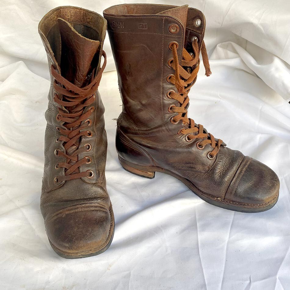 1950s Korean War American Paratroopers Leather Jump Boots | eBay UK