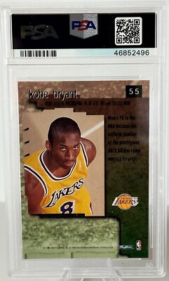 1996 Skybox Premium Kobe Bryant RC Rookie Card PSA 10 GEM MT #55