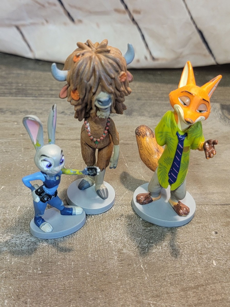 Zootopia Yax nick wilde Judy Hopps AS IS Disney Pixar toy figure