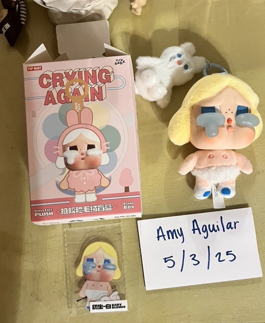 Pop-Mart Super Secret Baby Blonde CryBaby | eBay