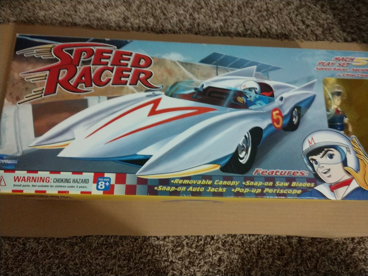 Speed Racer Mach 5 Playset. Toynami, 2003 sealed in original box