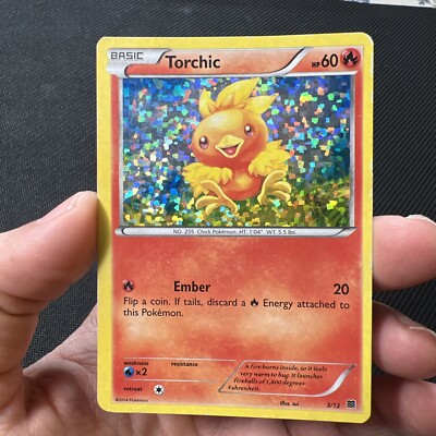 Torchic 3/12 McDonald's Holo Promo Pokemon Card 2014 HP OC Off