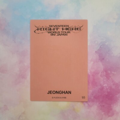 SEVENTEEN RIGHT HERE JAPAN Photo card TOUR Official Merchandise MD