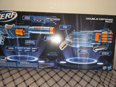Nerf Elite 2.0 Double Defense Gun Pack Blasters and Darts Strike