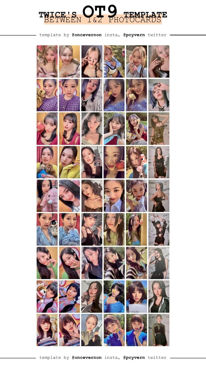 TWICE Between 1&2 Talk That Talk Official Photocard Trading Card