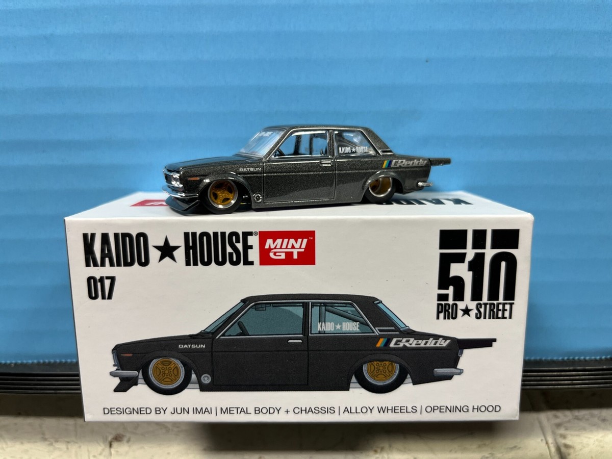 1/64 MINI GT KAIDO HOUSE 017 DATSUN 510 2 DOOR PRO STREET GREDDY