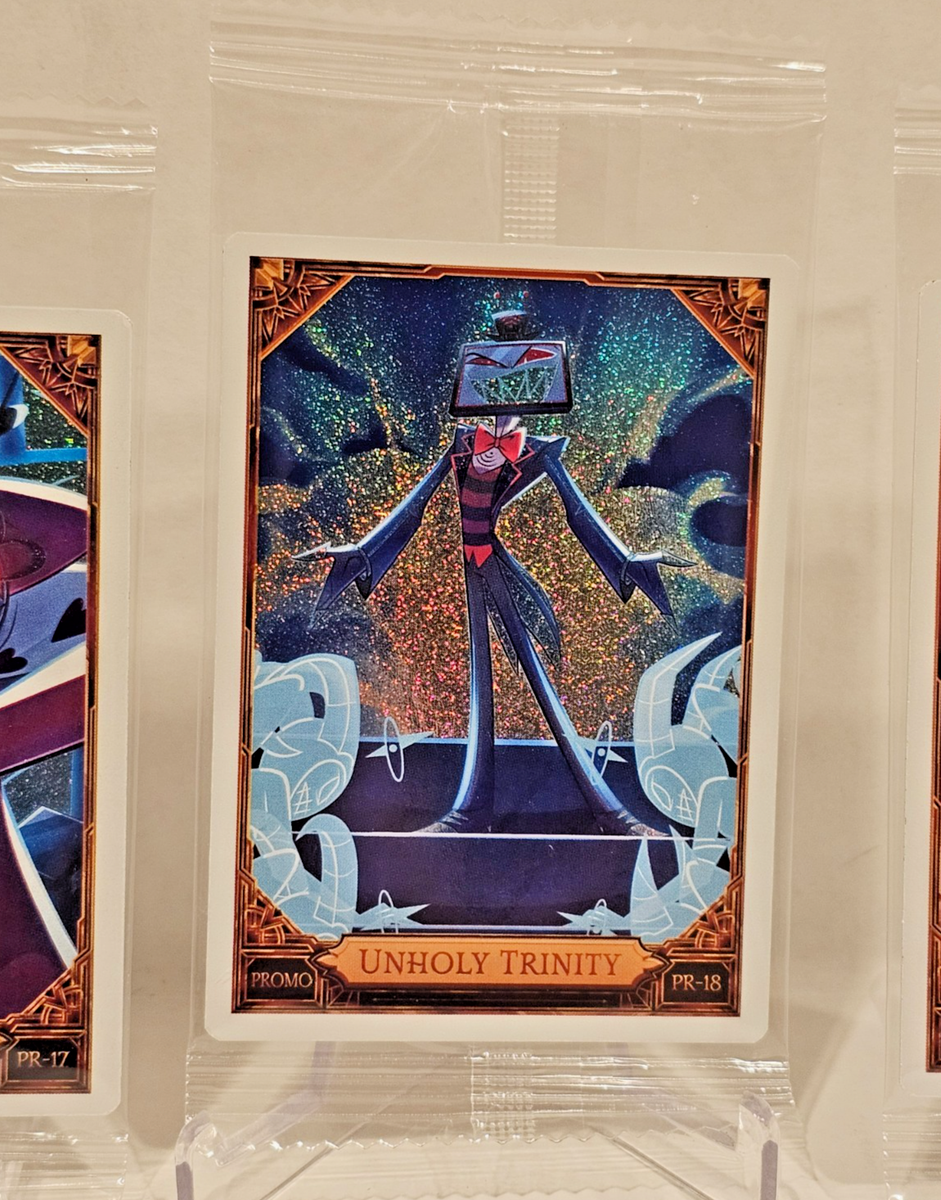 Hazbin Hotel Promo Trading Card Foil Unholy Trinity PR-17, PR-18