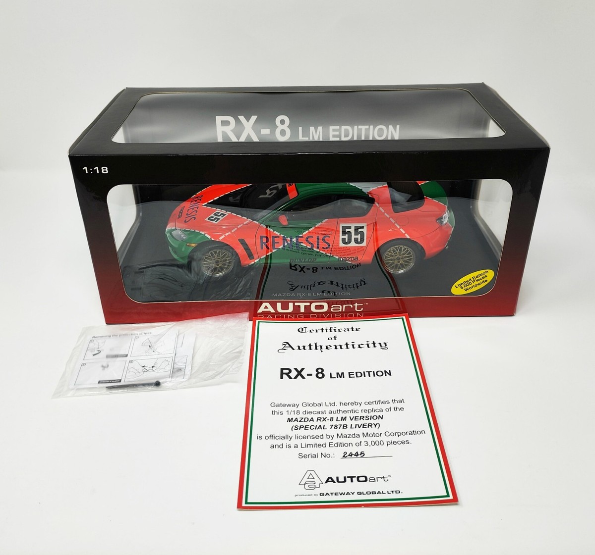 AUTOart 1/18 Mazda RX-8 RENESIS LM EDITION Limited Edition 3000