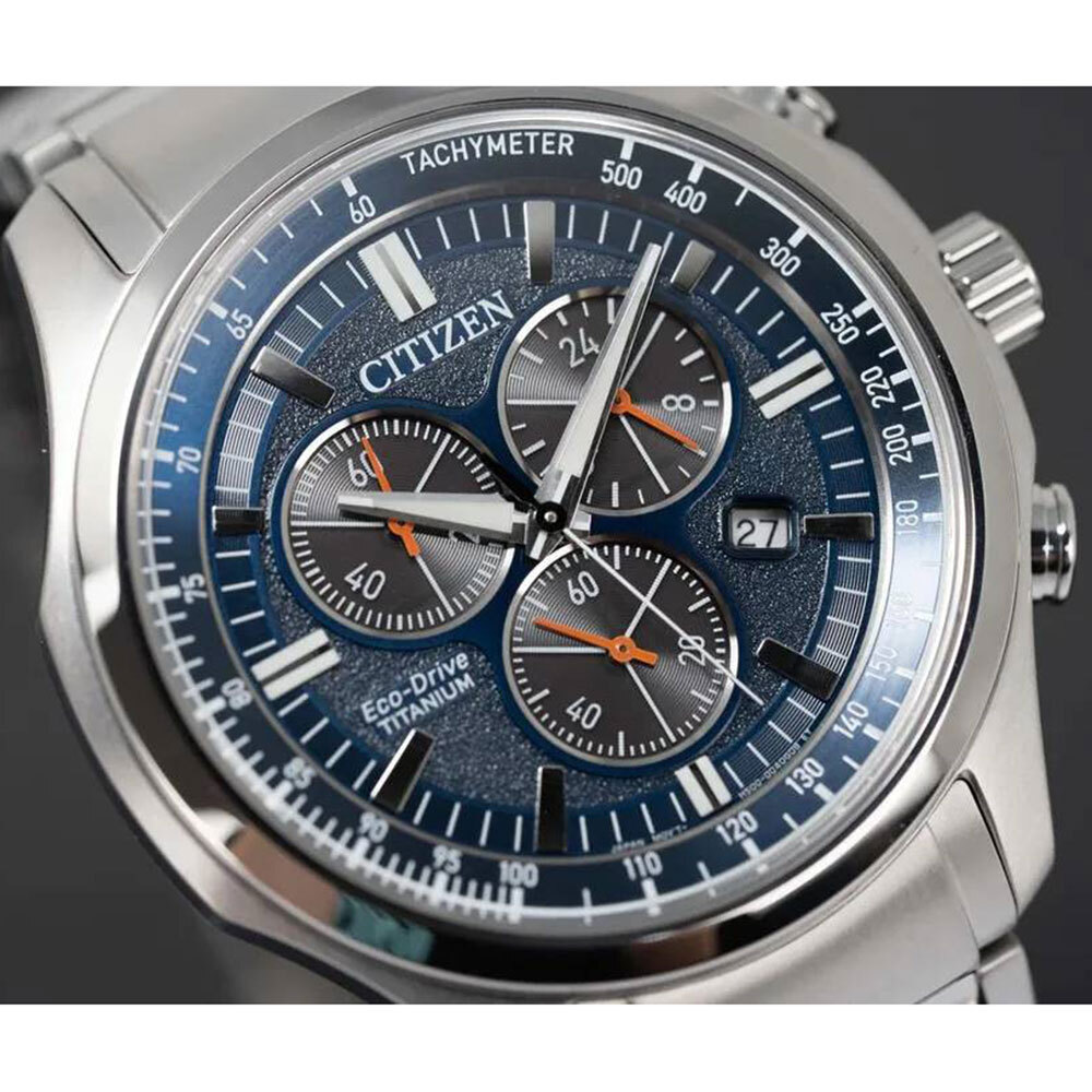 CITIZEN ECO-DRIVE Super Titanium Chronograph AT2530-85L JP | eBay