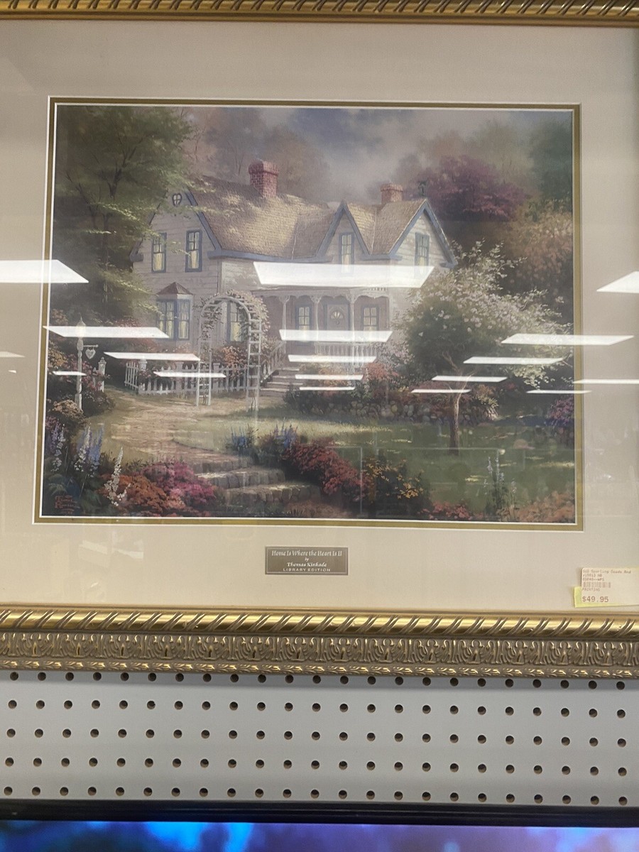 Home is Where The Heart Is II Library Edition Thomas Kinkade 27x30