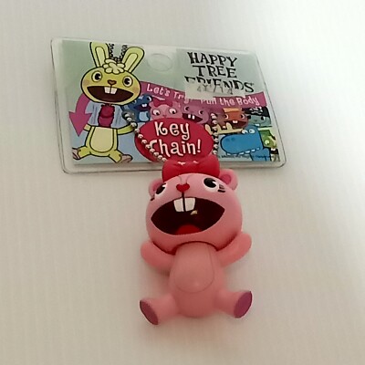 Happy Tree Friends Giggles Figure Keychain Pull the Body Toy Mondo